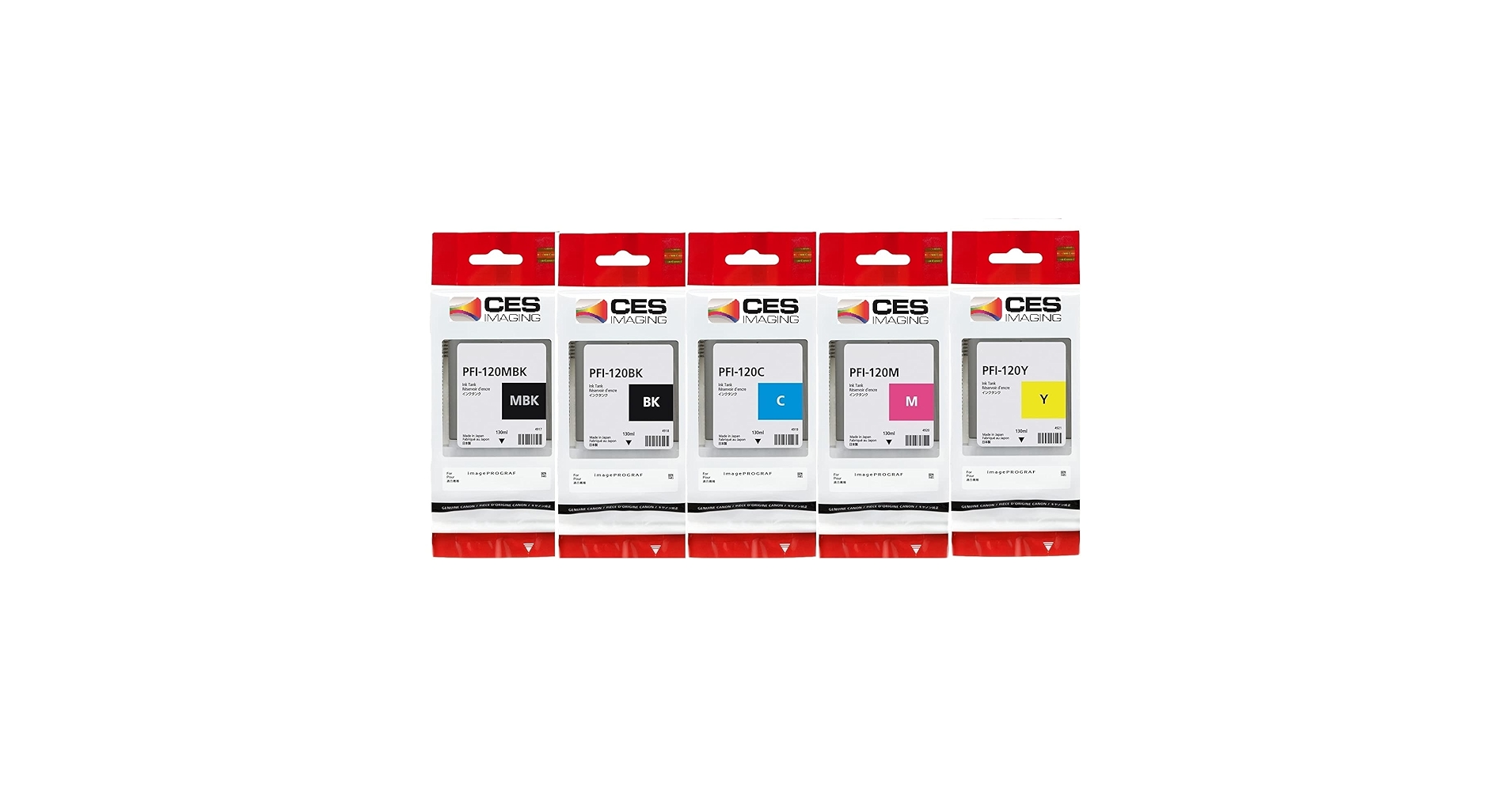 PFI-120　BK、C Amazon.com: Canon PFI-120 130ml Ink Tank 6-Pack PFI-120MBK's